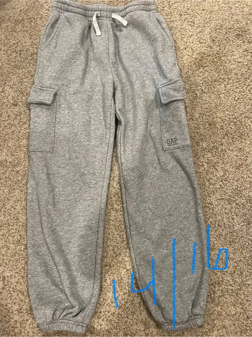 GAP Kids Light Gray Cargo Joggers